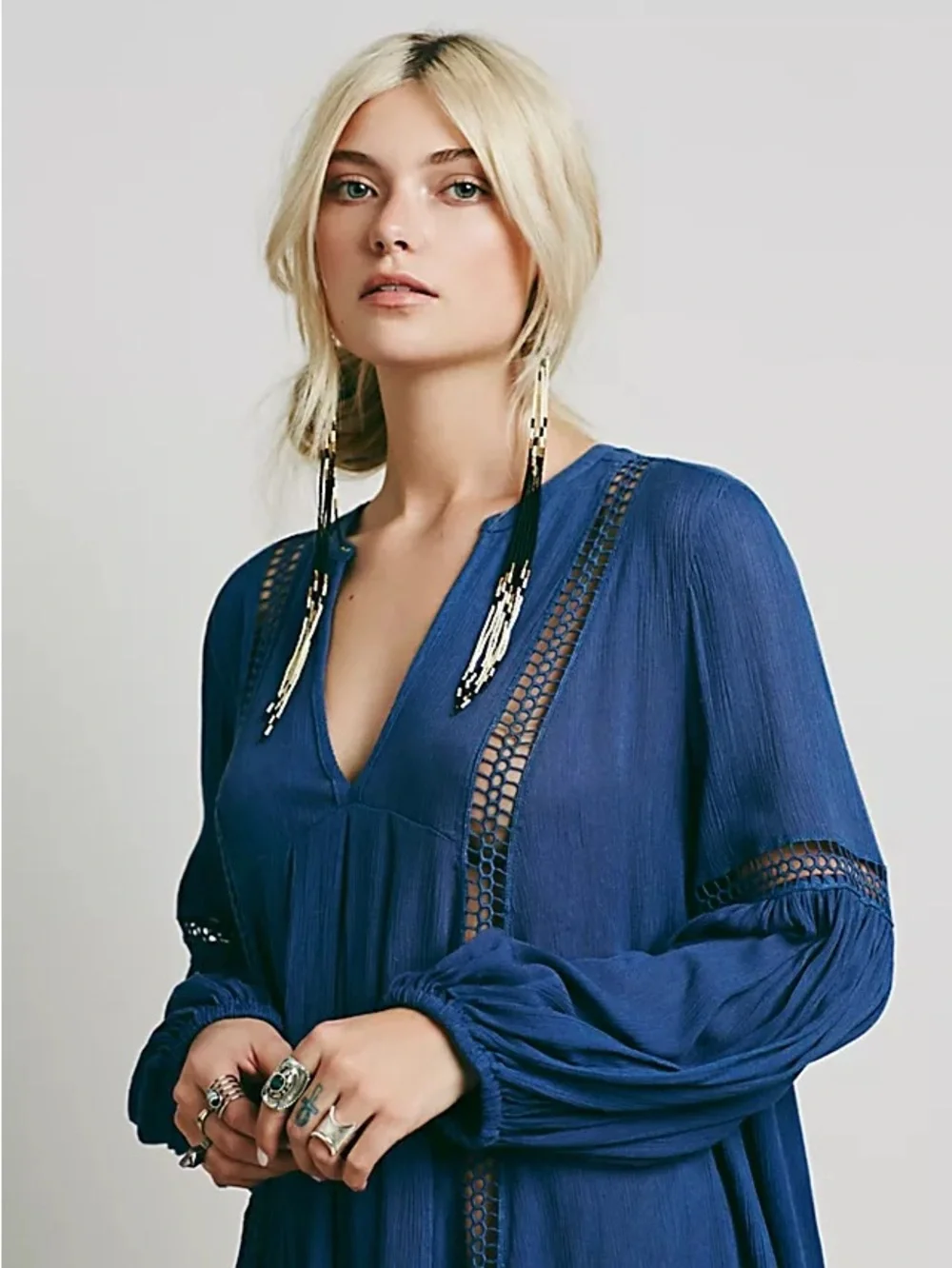 Free People | Babydoll Lace Inset Swing Tunic